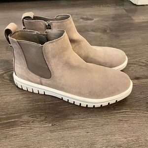 Blondo Flora Waterproof Sneakers Boots Zip Size 8 Taupe B3515